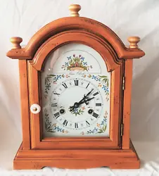 Complete with key and pendulum. This clock is in full working condition. See picture showing next to a regular 24cm...