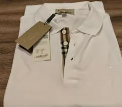 New Authentic Burberry polo Shirt 2 XL. Polo Short Sleeve Armpit to Armpit Top Shoulder to Bottom Hem Armpit to End of...