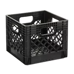 It features a smooth interior surface, and multiple crates can easily stack on top of each other for an efficient use...
