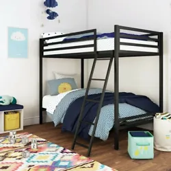 The full length guard rails provide safety, while the sturdy side ladder allows for easy access to the top bunk. Weight...