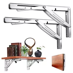 Triangle shape is the sturdiest construction in wall brackets currently. Enough to be used as Bookshelf, Kitchen shelf,...