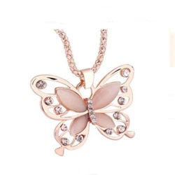 Shape\pattern: Butterfly. Necklace Type: Pendant Necklaces. Fine or Fashion: Fashion. Chain Type: Link Chain. The words...