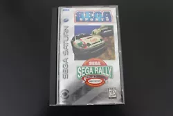 Sega Rally pour Sega Saturn US. Des rayures sur le CD qui fonctionne.