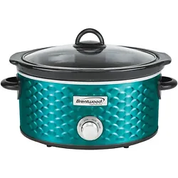 The 4.5-Quart SC-140BL Scallop Pattern Slow Cooker from Brentwood creates delicious meals while you tackle your busy...