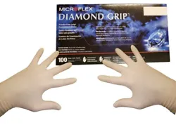 Disposable latex gloves with enhanced finger thickness, for extra protection. These tough and durable disposable latex...