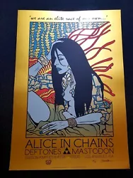 Signed and numbered by artist Jermaine Rogers. Excellent condition - small dent in between Gibson Amphitheatre and date...