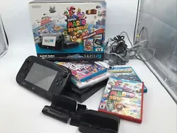 Wii U 32 GB Console WUP-101(02) with power adapter and HDMI cable. Wii Sensor Bar. The Deluxe Set Includes Item is in...