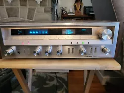 Hello up for sale is this nice old pioneer receiver stereo the left side speaker Jacks are not functional right side...