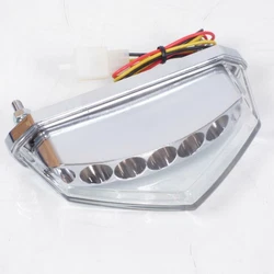 Feu arrière neuf chromé à LED. SPO Moto Scooter. - Profondeur 83mm.