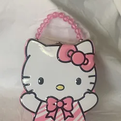 Hello Kitty Pink Christmas Tin Purse CVS 2019 release free shipping BRAND NEW