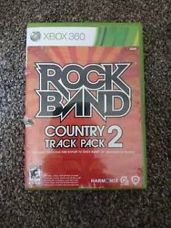 Rock Band: Country Track Pack 2 Microsoft Xbox 360 Tested Working.   Disk in good condition, plays fine.  Case has...