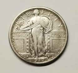 This is a 1917-D Type-1 Standing Liberty Quarter – VF/XF. These were hand-picked from 50+ years of experience.