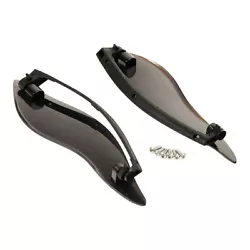 Smoke ABS Side Wing Windshield Air Deflectors For Harley Davidson Touring 14-later. Part Type: Windshield Air...