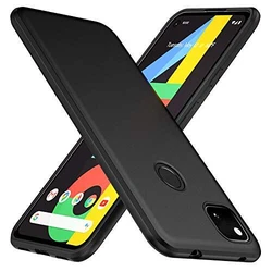 TesRank Coque Google Pixel 4a 4G, Etui Souple Flexible en Premium TPU [Absorption des Chocs] [Anti-dérapante] pour...