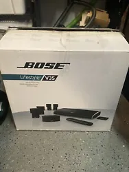 Bose lifestyle V35 set 4 double jewel speakers & horizontal center speaker PS48 bose subwoofer Remote showing blemishes...