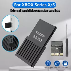 Adaptateur de disque dur série x/s pour xbox x/s. Pour Xbox série x/s. Le boîtier en alliage daluminium améliore...