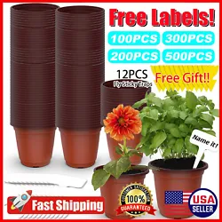 Widely Used: These mini plastic pots, nursery pots are perfect for starting seedlings, or transplanting seedlings from...