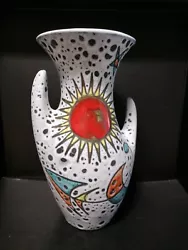 Vase céramique Vintage H 24cm de FROMENTIN ? Vallauris fait main.