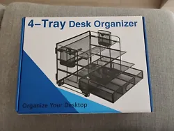 The tray has a drawer and a pen holder to keep everything in place. This desk organizer is perfect for anyone looking...