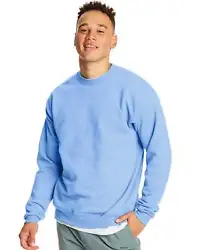 Double-needle stitching at the neck and armholes further enhances the quality and strength. Pair this Hanes crewneck...
