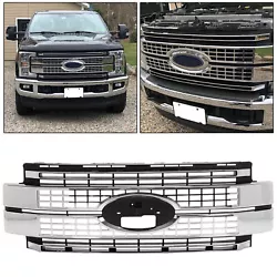 1 x Complete Set Front Grille. For 2017-2019 Ford F-250 F-350 F-450 Super Duty.