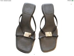 Authentique sandales cuir noir Gucci 37. Règlement sous 24 h maxi