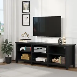 Middle & Bottom Shelf’s Load Capacity: 70 lbs. 1 x TV Stand. Sturdy for 300lbs & fitting 80