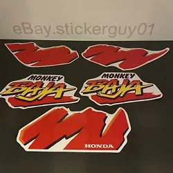 High quality reproduction decal set for 1991 Honda Z50JP Baja. Will give a great finish to your Baja project. Digitally...