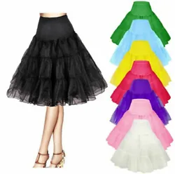 Type: 100% New Petticoat. Material: Top waist is Spandex, Ruffle is Organza,Very comfortable fabric. Three Layers:Two...