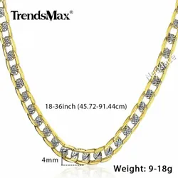 1x Necklace. Chain TypeCurb Link. Material: Gold Filled. Pendant/Locket Typeno charm. Cut GradeExcellent. Main StoneNo...