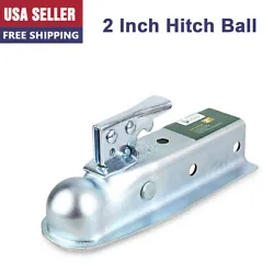 HIGH-STRENGTH: Constructed from punched, die-cut steel, this trailer ball coupler is rated as a class 2 trailer coupler...