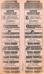 Queen Pink Floyd Sanatana Concert Newspaper Double Handbill Randy Tuten Signed San Francisco 1975. Designed & Signed by...
