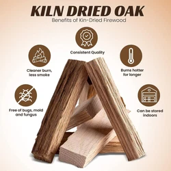 Our oak sticks are also useful for indoor fireplaces, open pits, BBQ grills, and more. A great addition to camping...