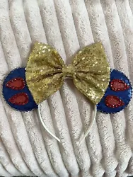 Disney Minnie Mouse Ears Etsy Handmade Snow White Headband.