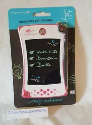 No need for special erasers or paper towels. ~ BOOGIE BOARD ~. WRITE WITH ANYTHING: Write with the included stylus, a...