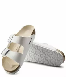 NEW Birkenstock Arizona Unisex Sandals Slides Shoes Birko-Flor - White - Regular