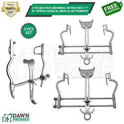 Balfour retractor is a self retaining abdominal wall retractor with various deep and shallow blades that can be...