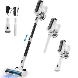 Various surfaces absorb hair and debris, marble floors, etc. S2 Cordless stick vacuum specification. Suction:...