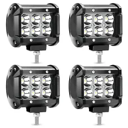 LED Power: 24W. Adjustable Bracket: Fog light with adjustable mounting bracket, the work light can adjust to about 45...