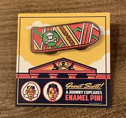 Johnny Cupcakes Back To The Future Hoverboard Pin! This was a rare in store exclusive pin. There is a slight crease in...