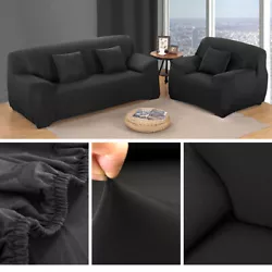 Sofa Couch Slip Over Easy Fit Stretch Covers Elastic Fabric Fit Settee Protector. Super Fit Stretch Sofa Slipcover 1 2...