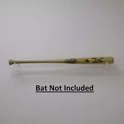 Each holds 1 baseball or softball bat TUBE horizontally. Hand-made acrylic baseball bat wall mount bracket. BAT NOT...
