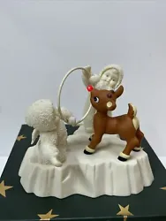 WORKING - no batteries included- 2000 “Rudolph Gets Ready” Guest Collection Snowbabies Dept 56 Figurine...