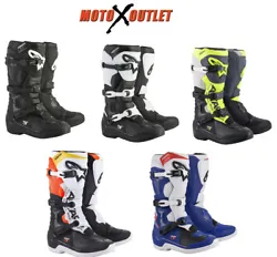 Alpinestars Tech 3 Motocross Boots. With a durable yet lightweight main shell, plus a range of protection features,...
