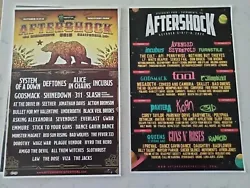 This is for ONE Aftershock  11x17 Festival Concert Poster.   Let me know which one 2019 or 2023   Ask any...