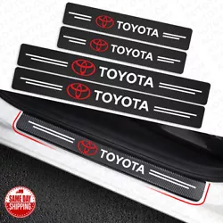 Good for car door sill protection decoration. - set 4pcs Car Door Plate Sill Anti Scratch Sticker Protector. Universal...