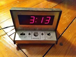 Vintage Spartus Solid State Alarm Clock Model #1020-61 - Works Good. [RB3] Tested and both clock and alarm work well ,...
