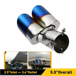 Feature:  Universal durable stainless steel exhaust tip Will give you equal pressure and tone threw out Directly...