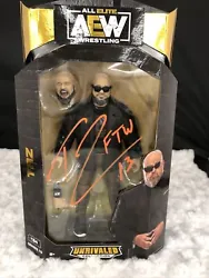 NEW AEW TAZ UNRIVALED COLLECTION SERIES 10 JAZWARES WRESTLING DEFENDER INCLUDED. Signed jsa certified