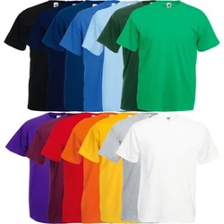 T-shirt Fruit of the Loom. Poids: 135-145g/m². Tour de poitrine jusquà: S (89-94cm); M (97-102cm); L (104-109cm); XL...